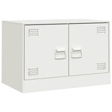 TV Cabinet White 67x39x44 cm Steel 841641