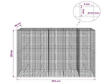 Gabion with 3.5 mm Wire and 5x5 cm Mesh 250x30x200 cm 3462287
