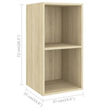 Wall-mounted TV Cabinets 4 pcs Sonoma Oak Engineered Wood 3079874