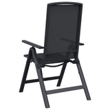 Reclining Garden Chairs 2 pcs Black 58 x 71 x 112 cm Textilene 42030042