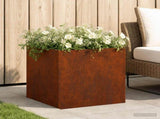 Garden Planter Rusty 45 x 45 x 45 cm Weathering Steel 8004978