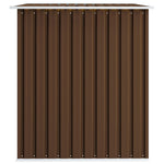 Garden Storage Shed Brown 257x205x178 cm Steel 47031