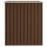 Garden Storage Shed Brown 257x205x178 cm Steel 47031