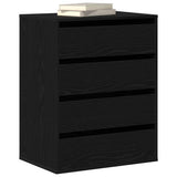 Drawer Cabinet Black 60 x 41 x 76 cm Engineered Wood 868922