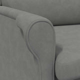 Armchair Dark grey 76 x 94 x 102 cm Microfibre 42009872