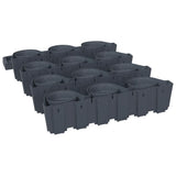 Vertical Garden Plant Set 12 pcs Anthracite Polypropylene 152206