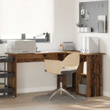 Desk with Shelf Old Wood 142 x 102 x 73 cm Engineered Wood 869296