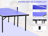 Folding 5ft Mini Compact Table Tennis Top Ping Pong Table Set Professional Net Games Sports Training T3398P548116