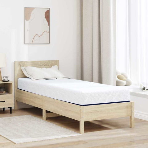 Mattress White and Blue 70 x 200 cm Gel Memory Foam 4106335