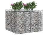 Gabion Raised Bed 2 pcs Silver 3422224