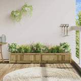 Garden Planter 180x31x31 cm Impregnated Wood Pine 837502