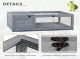 Tortoise House, Small Reptile Wooden House, with Mesh Roofs, Side Panels, for Turtles, Lizards, T3398P347607