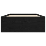 Bed Frame with Storage Black Oak 80 x 200 cm Engineered Wood 3429611