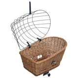 170903 Bike Rear Basket with Cover 55x31x36 cm Natural Willow