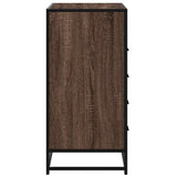 Drawer Cabinet Brown Oak 70x41x83.5 cm Engineered Wood 849093