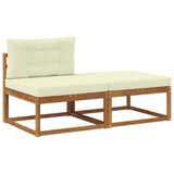 Sectional Sofa Units with Cushion 2 Piece Natural 900547