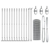 Welded Wire Fence with Concrete Base 50 x 0.4 m 3351043