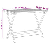 5 Piece Folding Garden Dining Set Solid Wood Acacia 3206330