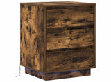 Bedside Cabinet Smoked Oak 39 x 34.5 x 65 cm Engineered wood 869630