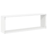 Wall Cube Shelf 2 pcs White 80x15x26.5 cm Engineered Wood 807106