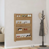 Shoe Cabinet 2 pcs Artisan Oak 81 x 18 x 60 cm Engineered Wood 875025
