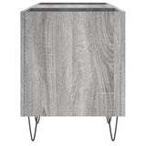 Record Cabinet Grey Sonoma 121x38x48 cm Engineered Wood 831682