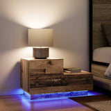 Bedside Cabinet Old Wood 70 x 36 x 40.5 cm Engineered Wood 863063