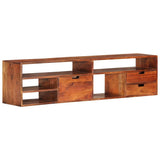 TV Cabinet 140x30x35 cm Solid Acacia Wood 340301