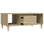 ZNTS Coffee Table Sonoma Oak 90x50x36,5 cm Engineered Wood 821063