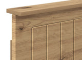 Bed Frame with Storage and Headboard Artisan Oak 180 x 200 cm 3445828