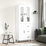 Highboard White 69.5x34x180 cm Engineered Wood 3198673