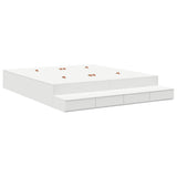 Storage Bed Frame White 236.5 x 200 x 31.5 cm Engineered wood 3335621
