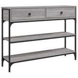 Console Table Grey Sonoma 100x25x75 cm Engineered Wood 834183