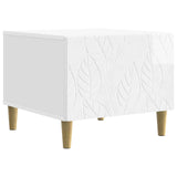 Coffee Table High Gloss White 50 x 49 x 40 cm Engineered Wood 895199