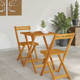 Garden Table Folding Natural 60 x 60 x 72 cm Solid Acacia Wood 4105490
