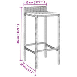 Garden Bar Set Grey, Black 3187685