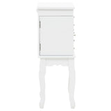 Free Standing Jewelery Cabinet White 246960