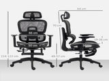 Multi-Adjustable Mesh Office Chair - Black T3398P377430