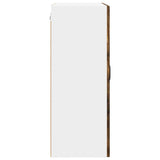 Wall Glass Cabinet PORTO Smoked Oak 60 x 31 x 80 cm 885440