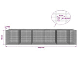 Gabion with 3.5 mm Wire and 5x2.5 cm Mesh 550x50x150 cm 3461885