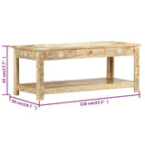 Coffee Table 110x50x45 cm Hand Painted Solid Mango Wood 286146