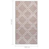 Outdoor Carpet ARAKIL Brown 160x230 cm PP 310434