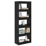 Book Cabinet Black oak 60 x 30 x 166 cm Engineered wood 880461