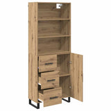 Highboard with Drawer 2 pcs Artisan Oak Engineered Wood 3415988
