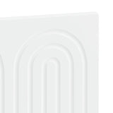 Wall-Mounted Headboard ALKMAAR High Gloss White Engineered Wood 896269