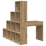 Corner Desk with Shelf Artisan Oak 101.5 x 149.5 x 149.5 cm 3337248