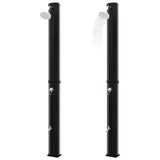 Outdoor Solar Shower with Shower Head and Faucet 35 L Black 92942