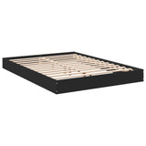 Bed Frame without Mattress Black 140x200 cm Engineered Wood 842022