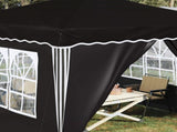 Pop-up Party Tent 288 x 288 x 245 cm Black Oxford Fabric 42019777