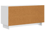 Sideboard High Gloss White 89 x 34.5 x 60 cm Engineered Wood 893969